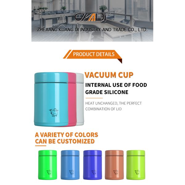Double Wall Vacuum Insulated Stainless Steel BPA Free Food Flask Thermos Lunch food Jar