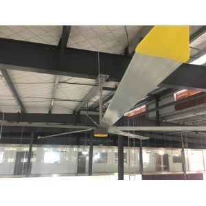 Super Industrial HVLS Ceiling Fan With PMSM Motor 7.3 Meter Diameter And SGS