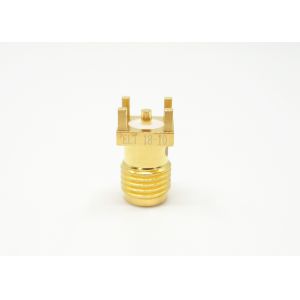 Straight 1.13Nm SMA Female Jack Connector for PCB Edge Mount