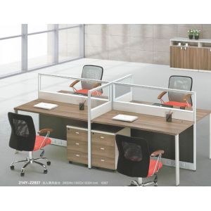 Quality modern 4 seats office workstation table furniture in warehouse for sale