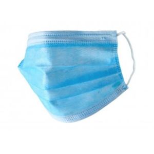 Fluid Resistant Three Layer Antiviral Disposable Breathing Mask