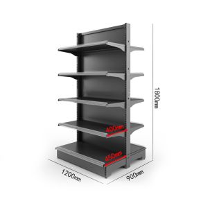 Metallic Supermarket Shelf Light Duty Gondola Display Rack