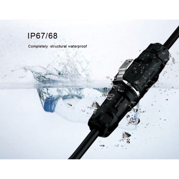 CNLINKO Male Female Panel Mount Industrial Wire Connector 7 Pin Waterproof Plug Socket Metal Cable Connector