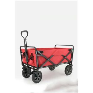 Experience the Convenience Fabric Camping Trolley Folding Wagon with 260KGS