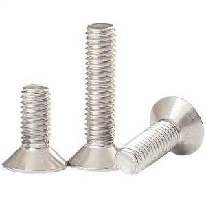 China Fine Threaded Countersunk Carriage Bolts in Zinc Finish 6mm Diameter on sale