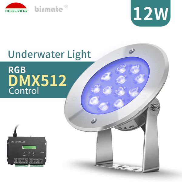 Buy SMD3535 RGB 500ma Underwater LED Spotlights 12W VDE Polishing 316L at wholesale prices