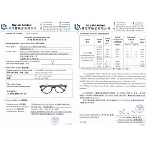 Dongguan GRAND Maple Optical Limited Certifications