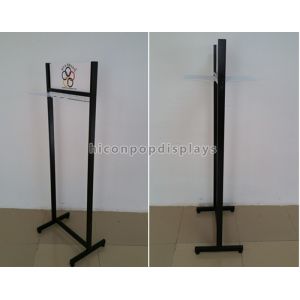 Double Sided Belt Metal Display Racks Visual Merchandise With Hook