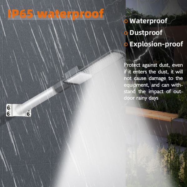 IP65 Waterproof LED Solar Street Lights 220V 200W Aluminium Die Casting
