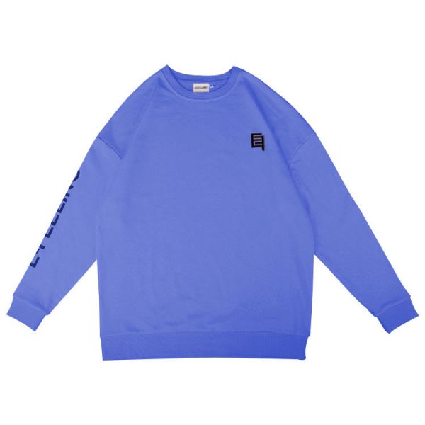 Custom Oversized Plain Crew Neck Sweatshirt 100% Cotton Lined