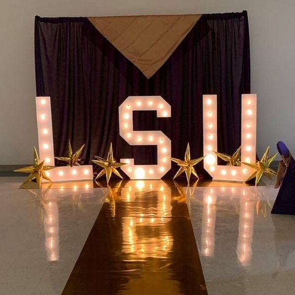 Buy Customized Size Stainless Steel LED Marquee Letters for Outdoor Wedding Party Display at wholesale prices