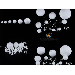 Hardness 9 Inert Alumina Porcelain Balls Uses Grinding And Polishing Material