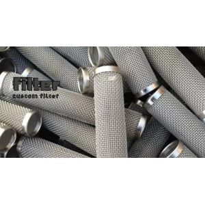 Custom SS304 SS316 Cylindrical filter elements 5 To 7 Layers cylindrical mesh filter