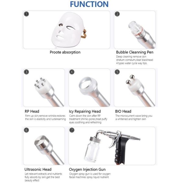 Hydrafacial Treatment 7 In 1 Microdermabrasion Machine Hydro Peel Hydra Dermabrasion Aqua Peel