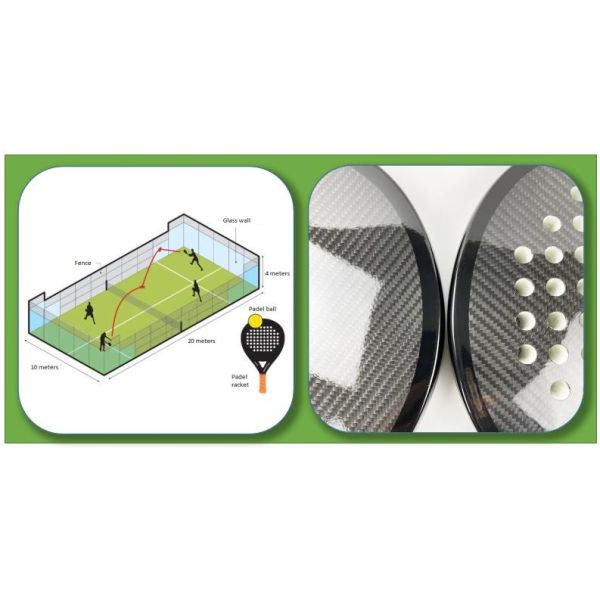 Racchette Beach Tennis Racket 3k Carbon Fiber Main Frame Racket Padel Tennis