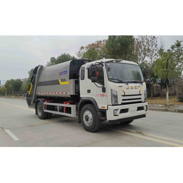 Buy Customizable Compressed Garbage Truck Satellite Positioning Compactor Truck at wholesale prices