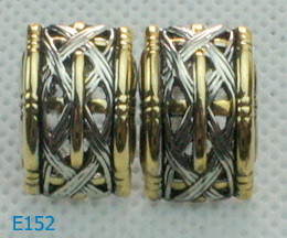 Quality Hot Selling Tin Alloy Semi-Circle Earplugs Zirconia Stud Earrings for sale