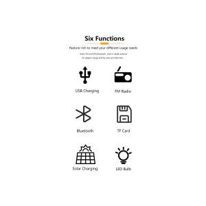 Solar Power System Bluetooth Under Sunlight Outdoor Activities Residential