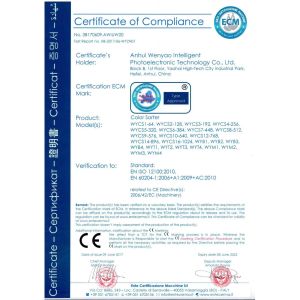 Wenyao CCD Camera Sesame Color Sorter Intelligent Color Sorting Machine