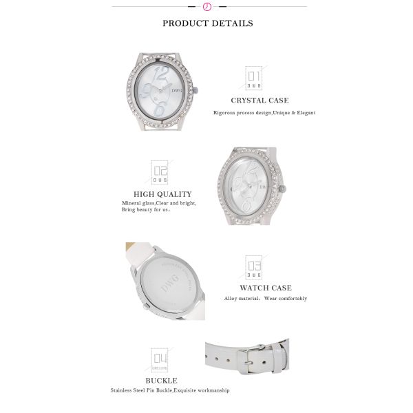 Dress Quartz Pc20 Womens Fashion Watch Decorative Ladies Watch