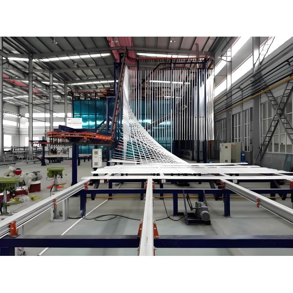 Integrated Aluminum Profile Vertical Powder Coating Machine - Pre-Treatment to