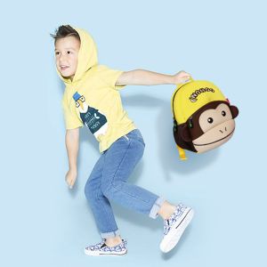 Breathable Toddler Monkey Backpack , Animal Backpacks For Toddlers
