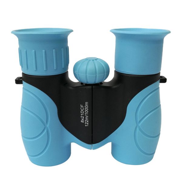 Buy Blue Mini 8x21 Kids Plastic Binoculars Shockproof Kids Toy Binoculars at wholesale prices
