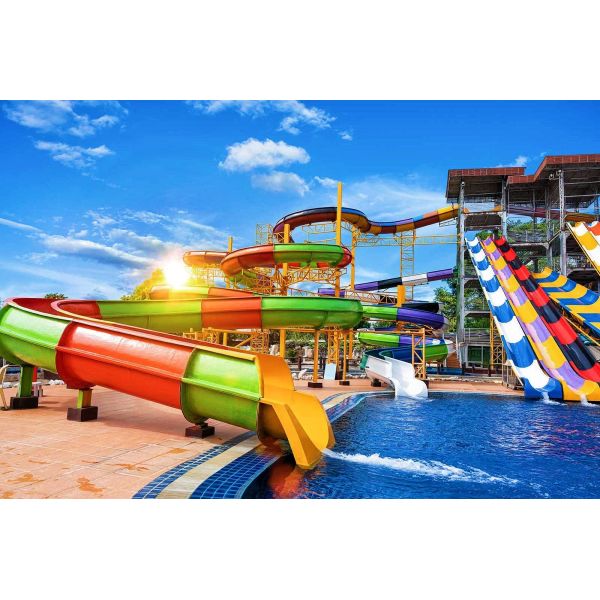 Aqua Park Water Amusement Fiberglass Swim Equip Pool Large Fiberglass Slides Attraction