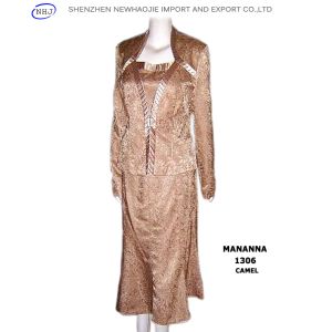 Long sleeves bright pink women elegant skirt suits