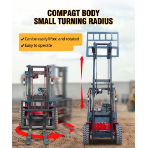 1 Ton New Full Electric Forklift Four Wheels Forklift Stacker With a Big