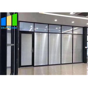 Soundproof Office Demountable Glass Partition Wall System American Standard