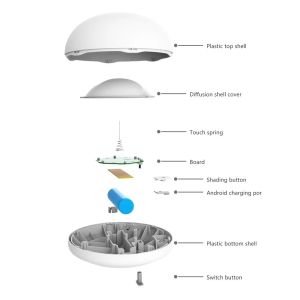 2200mAh 90LM Touch Sensitive Night Light Usb Rechargeable Night Light