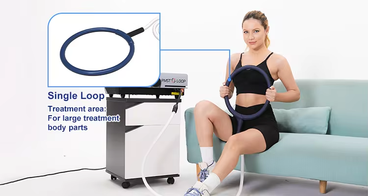 2024 Pmst Double Loop Mat Physical Therapy Physio Portable PEMF Magnetic Therapy Device