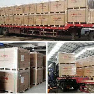 Monocrystalline All Black Solar Panel Longi Lr5-54hpb 400M 108 Cells 405w 400