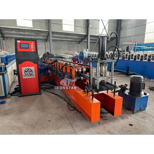 104 Omega bracket roll forming machine in Russia Raw material:Galvanized steel