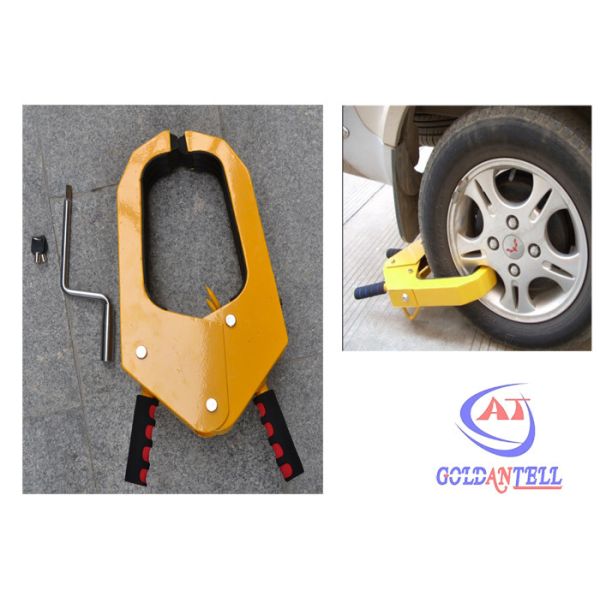 Buy Waterproof manual Car Wheel Clamp anti theft steel environmental protection at wholesale prices