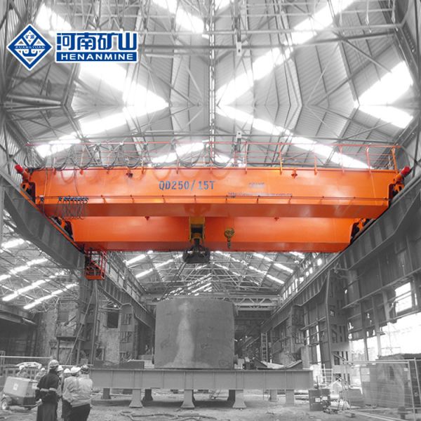 Warehouse 20T Span 19m Double Girder Bridge Crane QD type Working class A8