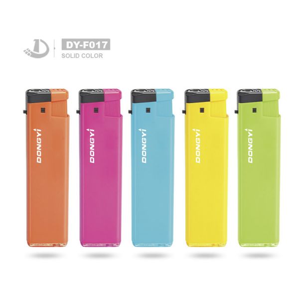 Dy-F017 Windproof Electronic Lighter Without Iron Shell Disposable Customized