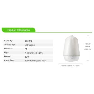 Ultrasonic Essential Oil Aroma Diffuser Air Humidifier