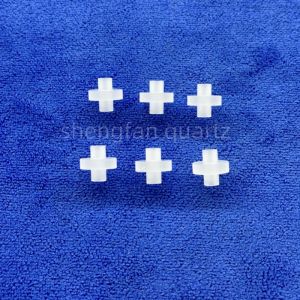 High Temp Opaque Perforated Quartz Parts Thickness 100mm