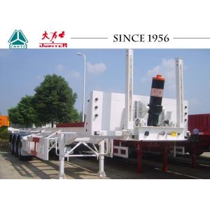 20/40FT Tipping Skeletal Trailers , Heavy Duty 3 Axle Trailer With Long Service