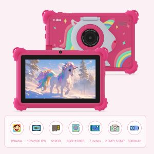 C idea 2024 Kids Learning Tablet Expandable Storage and Educational Content