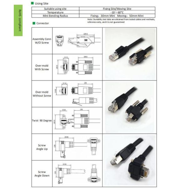 High Flex Cat5e Ethernet Cable / Industrial Ethernet Cable For Dynamic Application