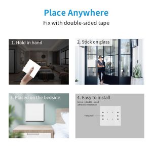 50m Self Powered Wireless Switch WPA2-PSK Encryption