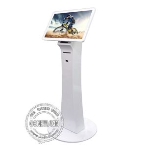 FHD LCD Touch Screen Self Service Ticketing Kiosk