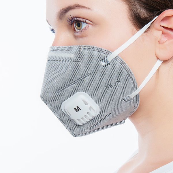 Buy Active Carbon N95 Respirator Mask With Filter Valve For Lab Work Food Service at wholesale prices