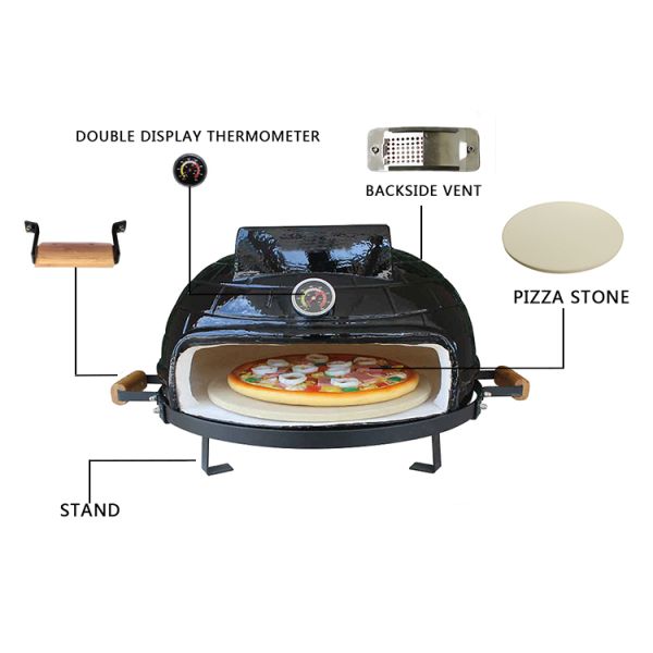 KIMSTONE 2022 Professional Forno a Legna Outdoor Wood Burning Portable Horno Pizzero Charcoal Grill Dome Pizza Ovens for Sale