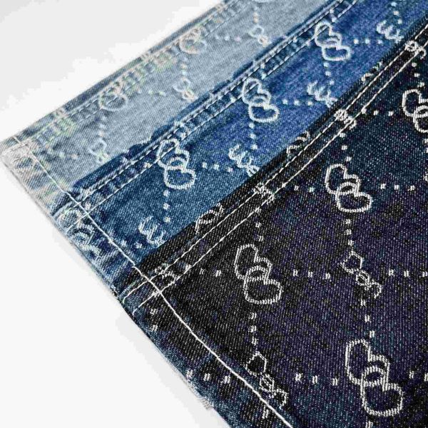 Buy Printed Bulk Denim Material Heavy Weight 11 Oz Denim Fabric at wholesale prices