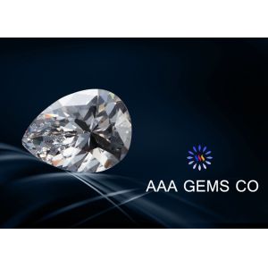 Classical Pear Shaped Moissanite White , Forever Brilliant Moissanite