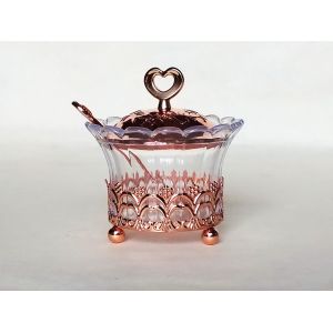 T1-Arabia Exquisite Gold-plated Louhua Sunflowers Sugar bowl